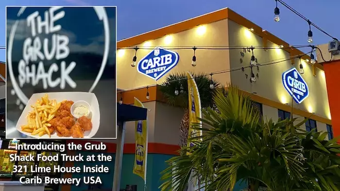 Introducing the Grub Shack Food Truck at the 321 Lime House Inside Carib Brewery USA