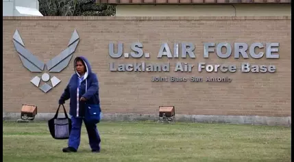 Passing car fires at Lackland Air Force Base, officials say