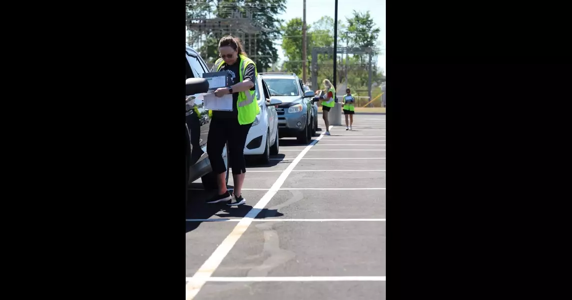 These are voices from an Elyria food pantry line, where demand is higher than pre-pandemic days