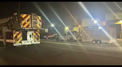 Train car leaking butane gas in Canton