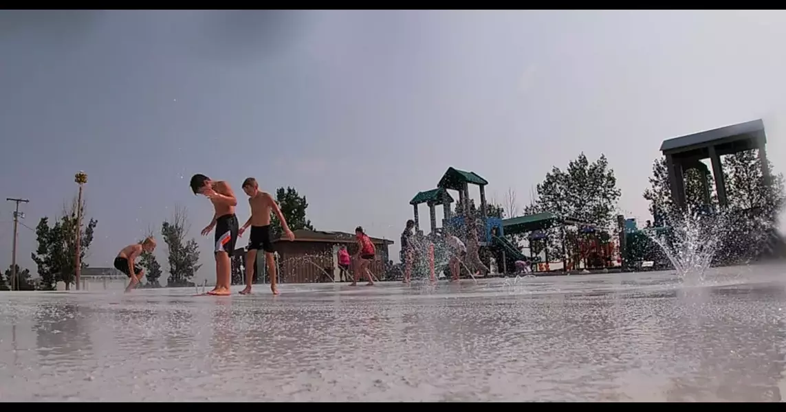 Bowman’s new splash pad helps kids stay cool on hot summer days