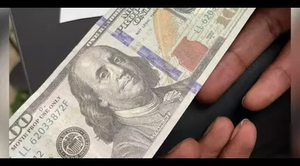 Local business receives movie prop money for payment, law enforcement urges vigilance