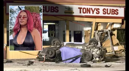 Coroner identifies woman killed after crashing car into popular sandwich shop in Deerfield