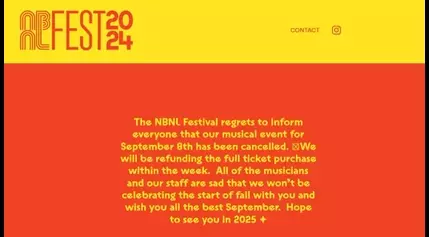 NBNL Music Festival canceled days before event