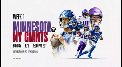 Giants vs. Vikings: Time, television, radio and streaming schedule