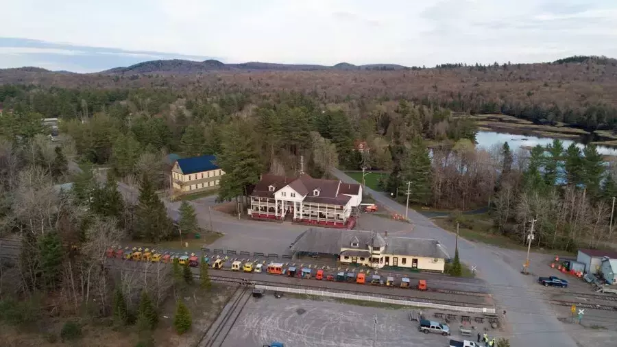 Riding Adirondack rails in a private car