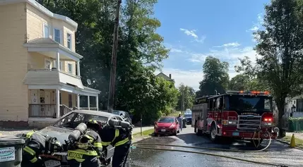 1 person injured in Springfield car fire