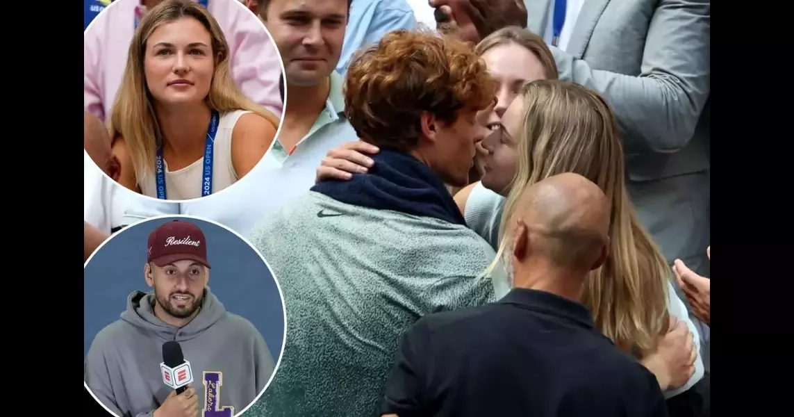 Jannik Sinner kisses Anna Kalinskaya at US Open after ‘disgusting’…