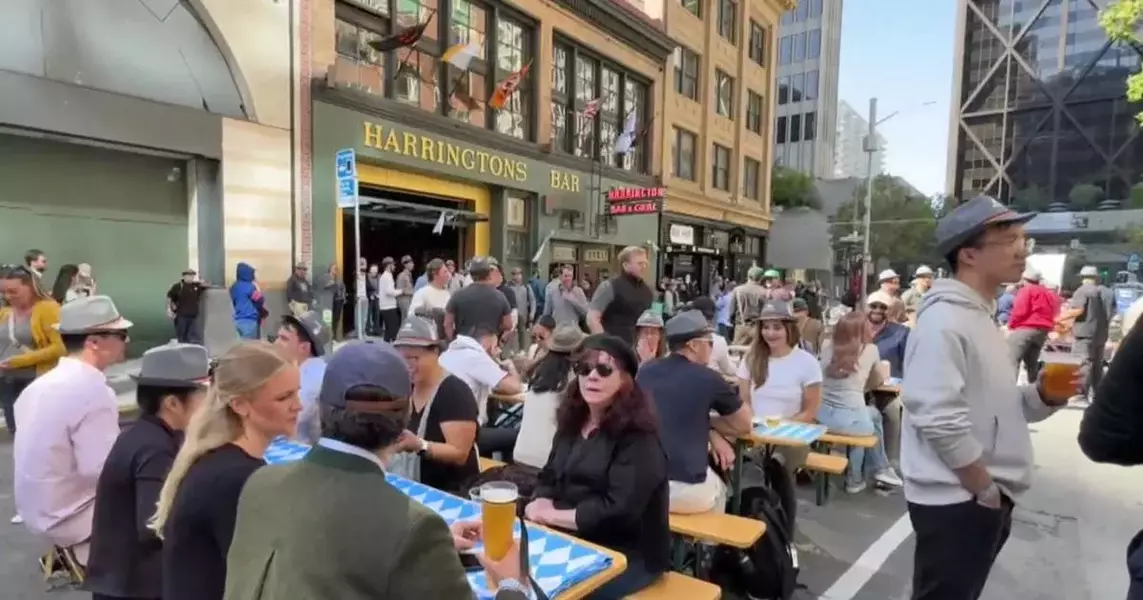 San Francisco’s first ‘entertainment zone’ hosts Oktoberfest celebration