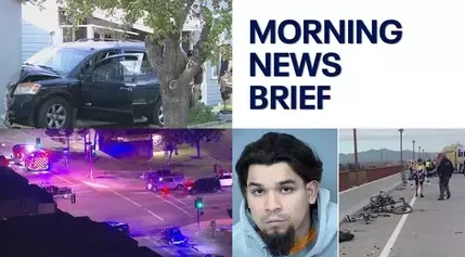 Car crashes into Glendale home; Tempe officer released from hospital l Morning News Brief