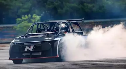 Hyundai's Electrifying Drift Machine: The RN24 Concept Unleashes Thrilling Performance