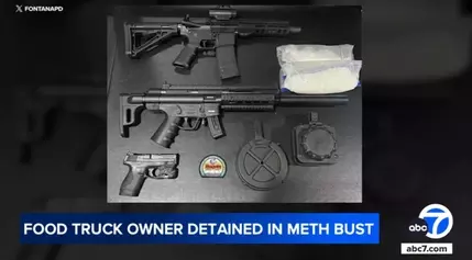 Fontana food truck owner arrested after meth found in truck, police say