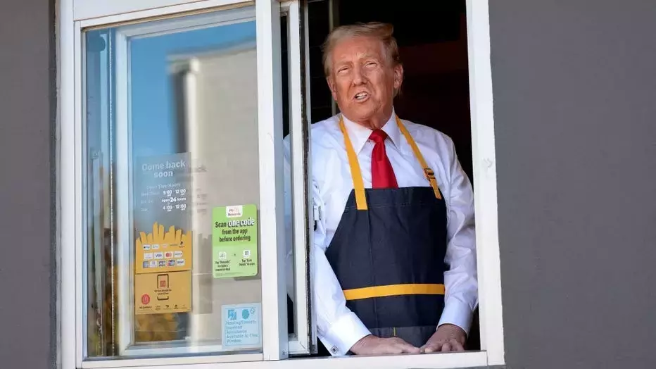 Trump works at McDonald’s during Pennsylvania visit, challenges Harris’ fast-food work claims