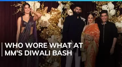 Shahid Kapoor-Mira Rajput to Rekha: Celebs bring glam and style to Manish Malhotra‘s Diwali bash