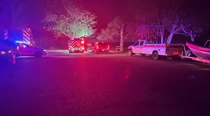 Crews on scene after car into Percy Priest Lake