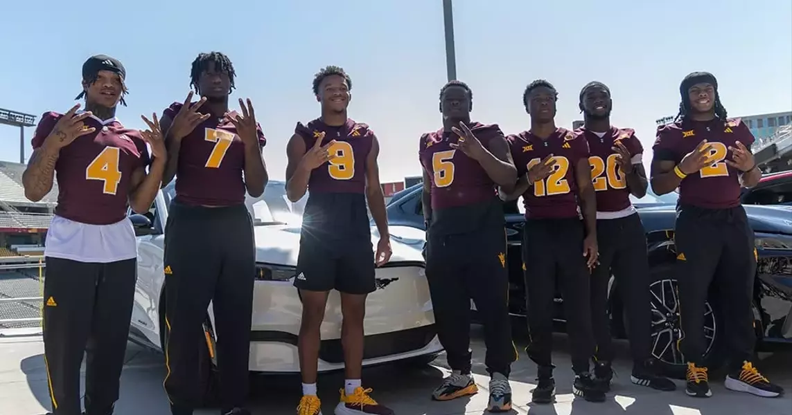 NIL collective helps 7 ASU football players secure Ford Mach-E Mustangs