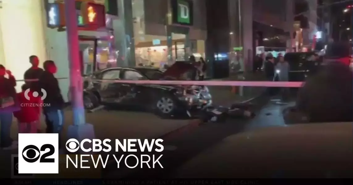 Car smashes into TD Bank in Chinatown, injuring at least 1