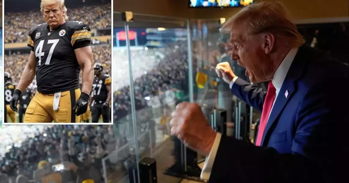 Donald Trump spotted at Jets-Steelers game, posts jacked-up pic of…