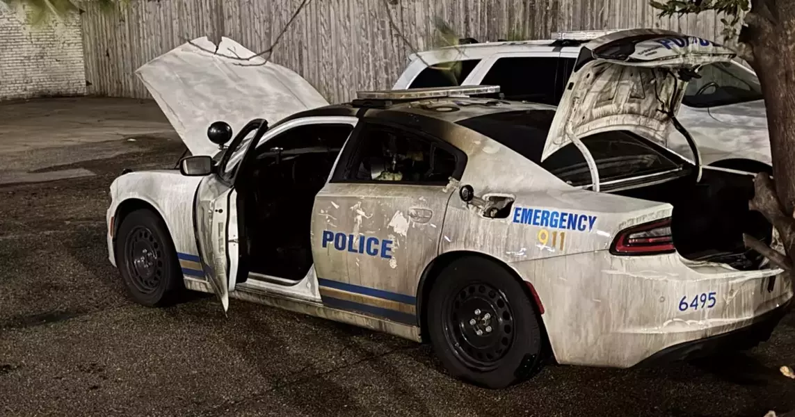 Arson Suspected in Memphis: MPD Car Damaged by Fire