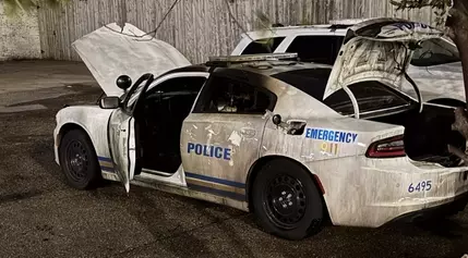 Arson Suspected in Memphis: MPD Car Damaged by Fire