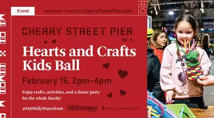 Valentine’s Day Family Celebration: Hearts and Crafts Kids Ball at Cherry Street Pier