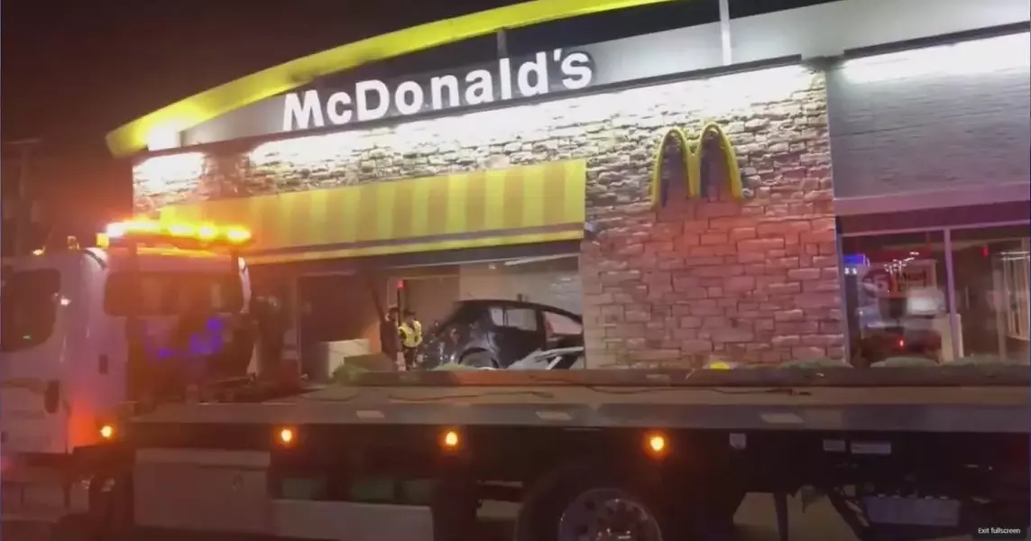 Vehicle Collides with McDonald's Restaurant in Joliet