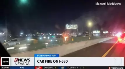 Vehicle Collision Leads to Fiery Incident on I-580