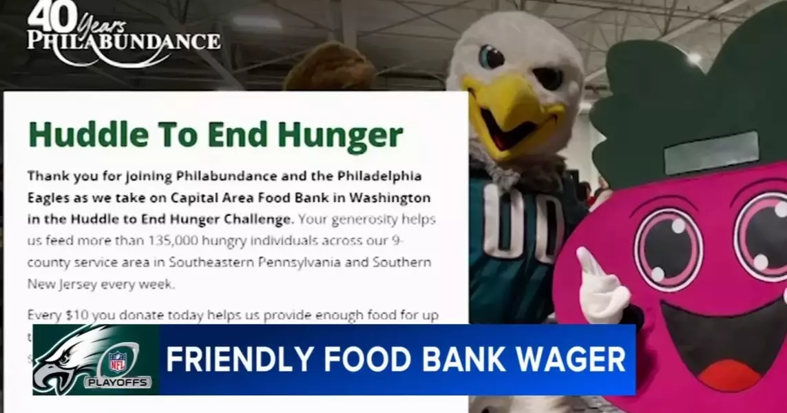 Philadelphia Eagles Fans Unite to Combat Hunger in Friendly Rivalry