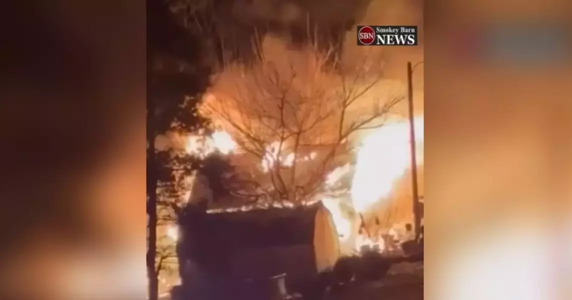 Fire Engulfs Family Garage in Springfield, Leaving Vehicle Destroyed