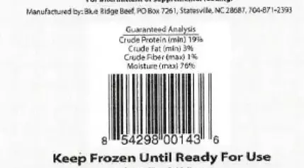 Salmonella Outbreak Forces Massive Recall of Blue Ridge Beef Kitten Mix