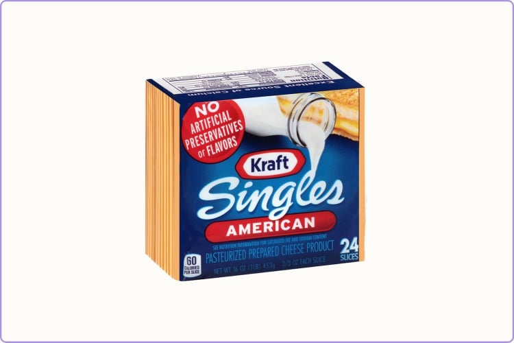 Photo of Kraft American Singles cheese product
